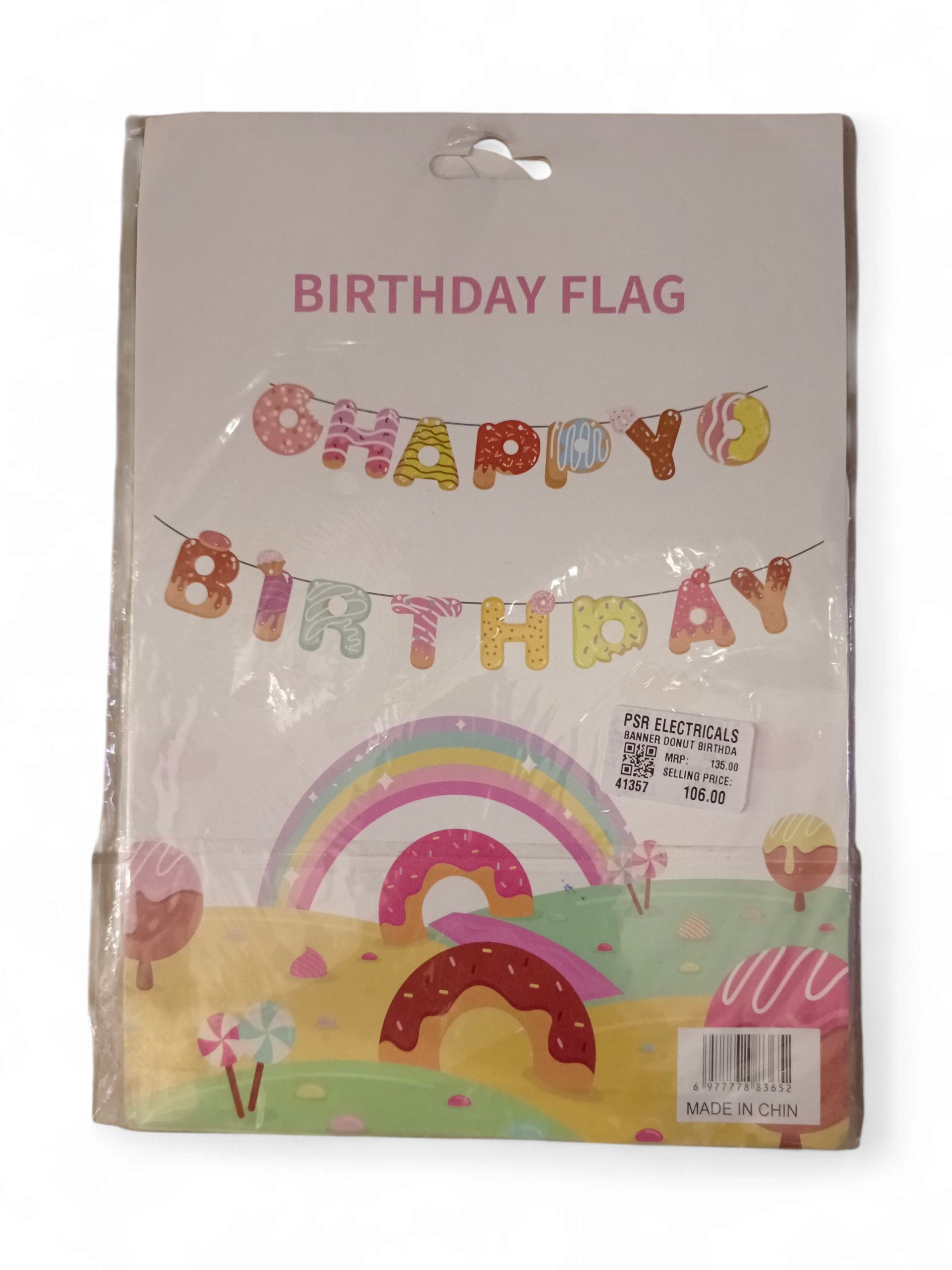 BANNER DONUT BIRTHDAY BANNER DONUT BIRTHDAY